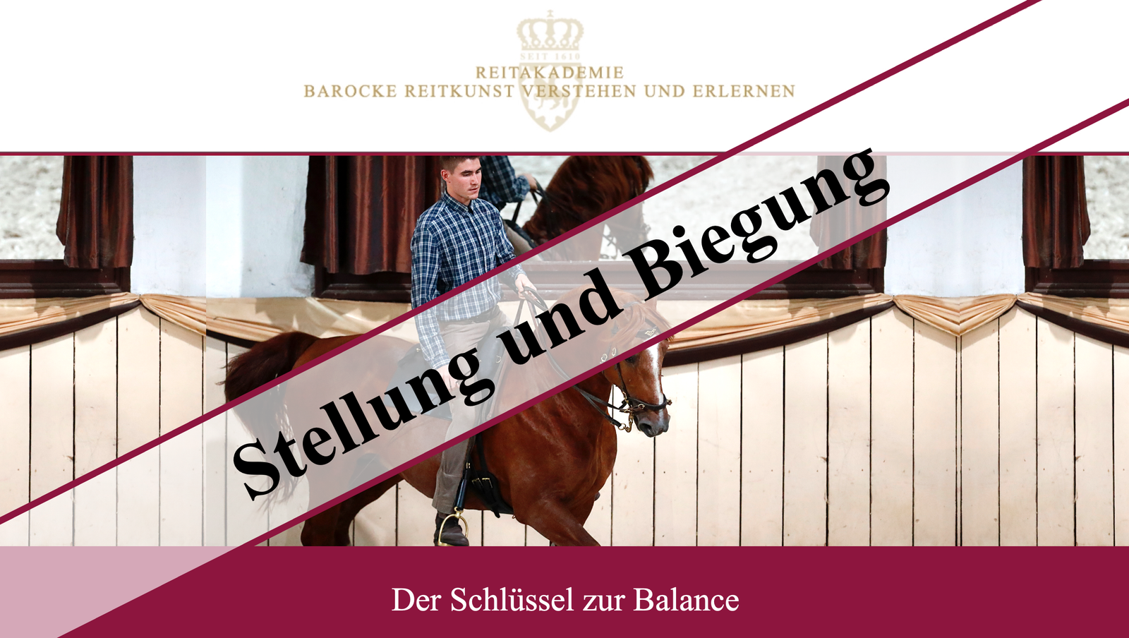 Stellung und Biegung